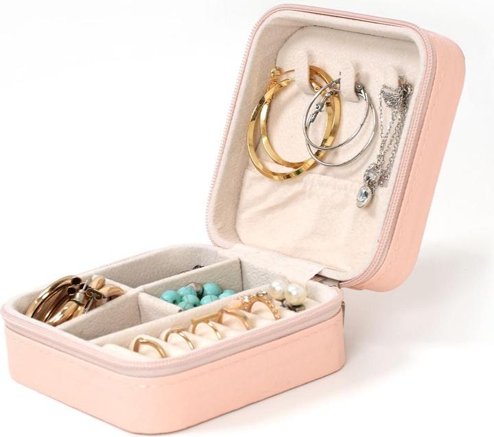 Hermex Reise-Schmuckkästchen Schmucketui Schmuckschatulle Travel Jewelry Box