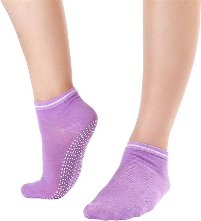 Image du produit JTI Chaussettes de yoga antidérapantes - Violet (Une unité par pack, 35 - 39)