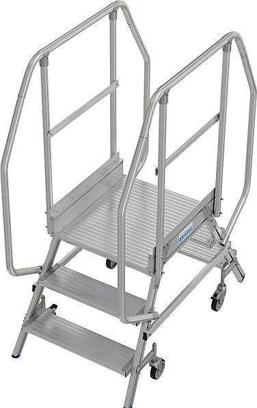 Immagine prodotto Krause Scala a piattaforma con corrimano extra alto (Scala a pioli, 140 cm)