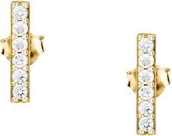 La Petite Story Elegant Gold-Plated Earrings With Zircons Silver Lps01awv72