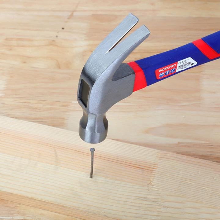 Immagine prodotto Workpro WP241011 Martello da artiglio manico ergonomico, duro 450 g 1 pz. (450 g)