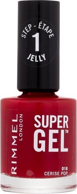 Rimmel London SUPER GEL esmalte de uñas #16-Cerise Pop 12 ml (016 Cerise Pop, Gel-Effect Nail Polish)