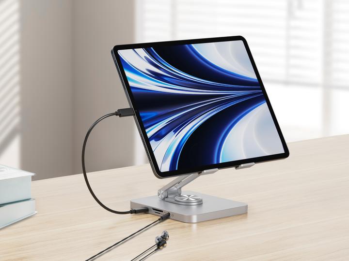 Produktbild Conceptronic Tablet Halterung inkl 8-in-1 Docking Station si