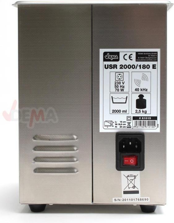 Produktbild Dema Ultraschallreiniger UR mit Heizung 2l (40 kHz, 2000 ml)