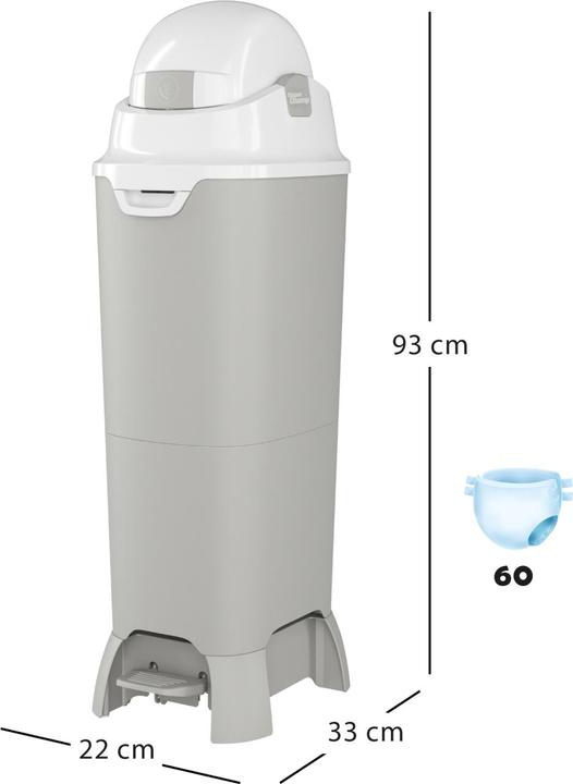 Produktbild Diaper Champ Windeleimer One Maxi Handsfree 120 l Silber