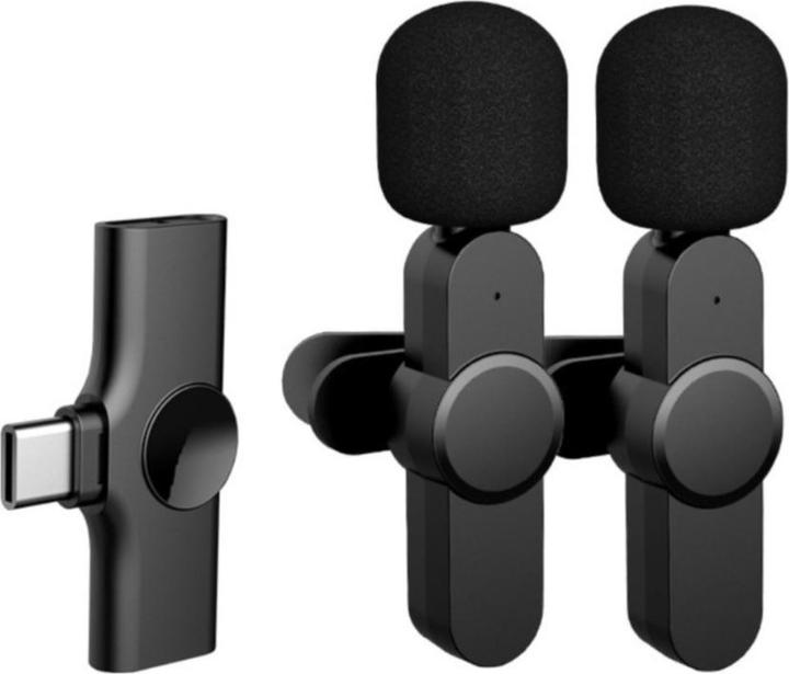 Image du produit Apfelkiste Microphone Lavalier 360° avec USB C - Kit sans fil pour appareil mobile/tablette (3 pièces)