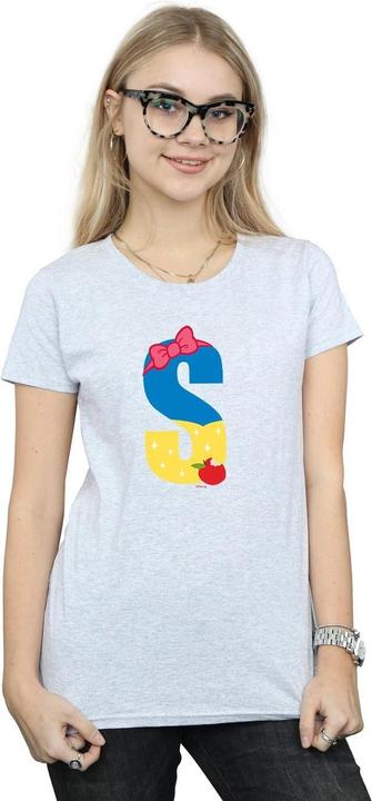 Actual product image Disney Womens/Ladies Alphabet S Is For Snow White Cotton T-Shirt (XL)