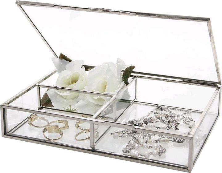 Produktbild Schwäbische Albumfabrik Vitrinen Echt Glas Design silber Messing