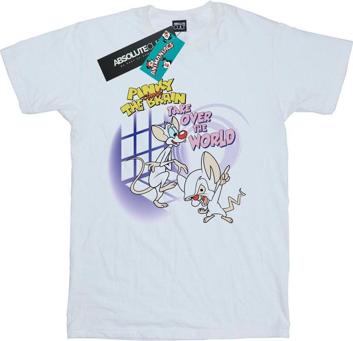 Image du produit Universal Textiles Mens Pinky And The Brain Take Over The World T-Shirt (5XL)