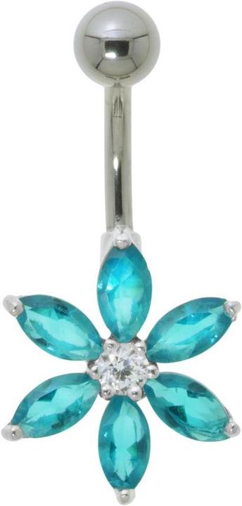 Actual product image Bijouteria Bellypiercing (Stainless steel, Silver 925, Zirconia)