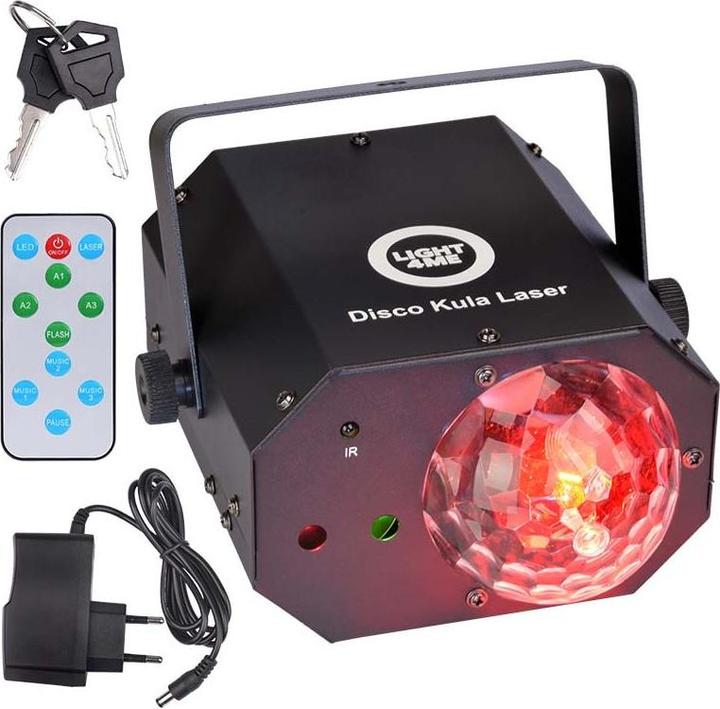 Image du produit Light4Me DISCO SPHERE LASER Multieffekt LED-Lichteffekt