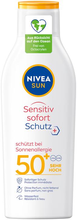 Produktbild NIVEA Sensitive Immediate Protect (Sonnenlotion, SPF 50+, 200 ml, 236 g)
