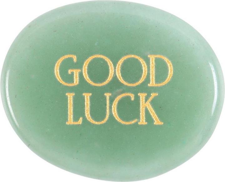 Actual product image Something Different Good Luck Adventurine Palm Stone (1 ml)