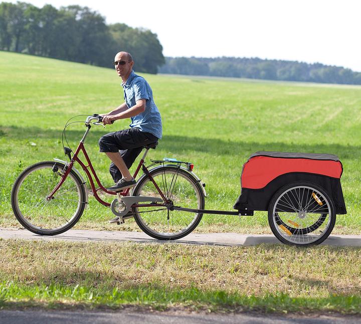 Actual product image Homcom Bicycle trailer with canopy