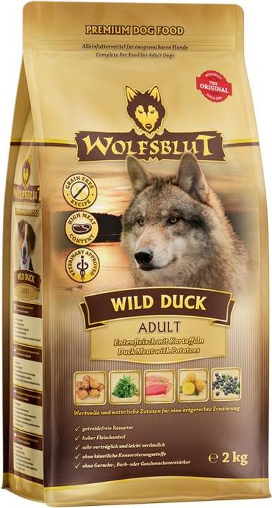 Image du produit Wolfsblut Croquettes pour chiens Canard sauvage et pommes de terre (Adulte, 1 pcs, 2000 g)