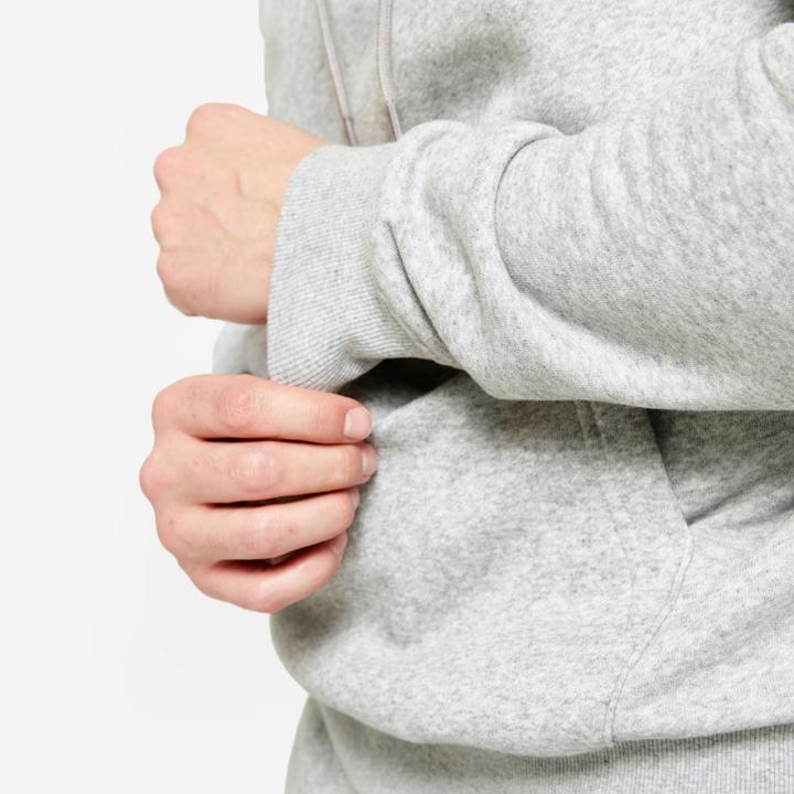Actual product image Domyos Men's warm cotton sweatshirt - grey (S)