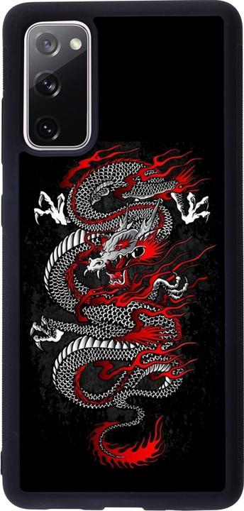 Produktbild PhoneLook Hülle Silikon schwarz Japanese style Dragon Tattoo Red Black (Samsung Galaxy S20 FE 5G)