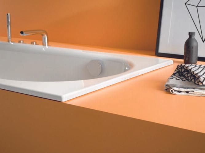 Actual product image Bette Comodo bathtub, 170 x 80 cm, 1643-, lateral overflow at the back (155 l, 170 cm, 80 cm)