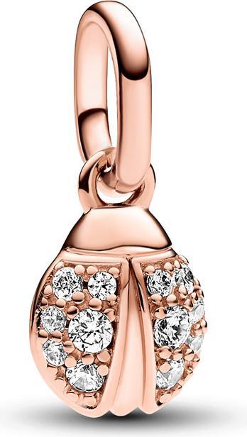 Pandora ME Glücks Marienkäfer Mini Charm (Metall, rosevergoldet)