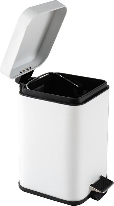 Immagine prodotto HTI-Living Cestino quadrato a pedale Jannik 3 litri Bianco (3 l)