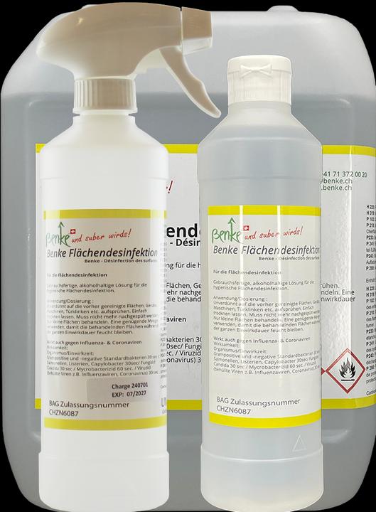 Produktbild Benke Flächendesinfektionsmittel - Swiss Made - 500ml