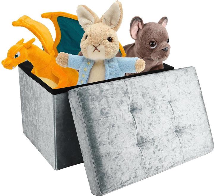 Actual product image Intirilife Bench Velvet Grey (49.30 cm)