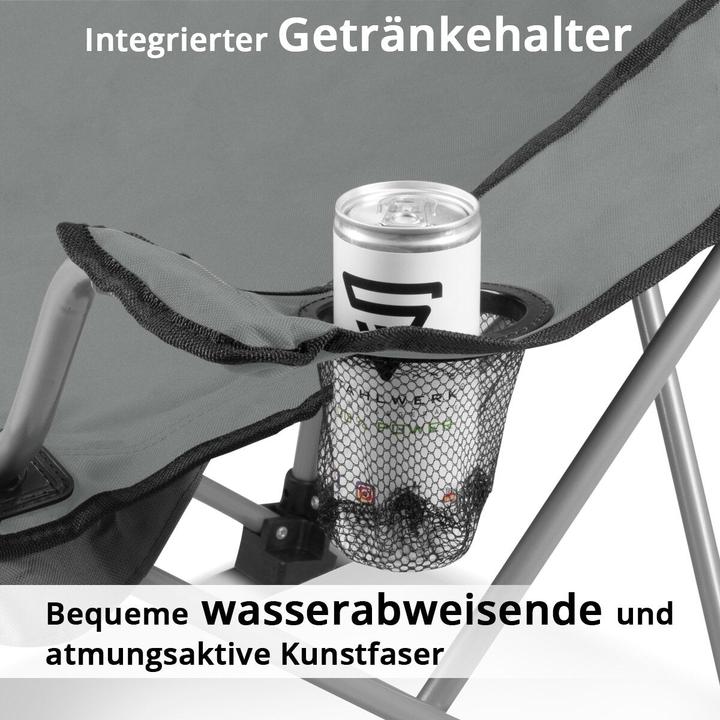 Produktbild Stahlwerk Campingstuhl Gartenstuhl Klappstuhl Anglerstuhl Faltstuhl Faltsessel