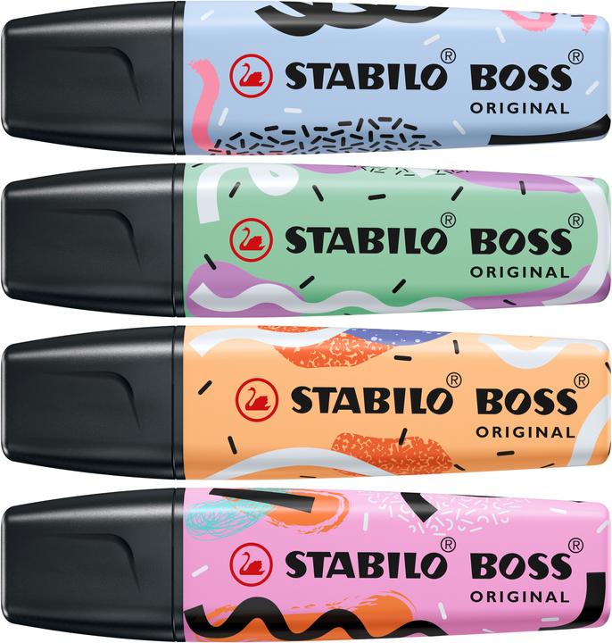 Produktbild STABILO Boss Original (Minze, fuchsie, Orange, Blau, 5 mm, 4 x)