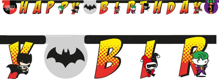 Actual product image Batman Letter Happy Birthday Banner