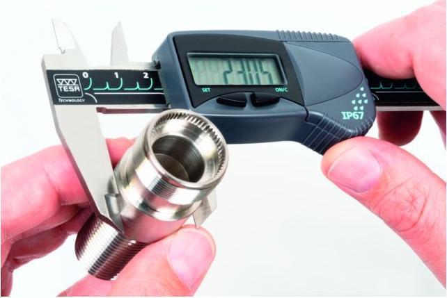 Productafbeelding Tesa CAL Digitale schuifmaat IP 67 Meetbereik 0-150 mm rond (4 cm)