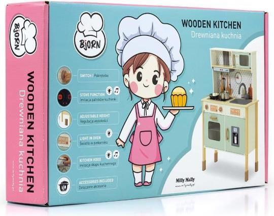 Actual product image Mally Björn wooden kitchen - Mint Milly
