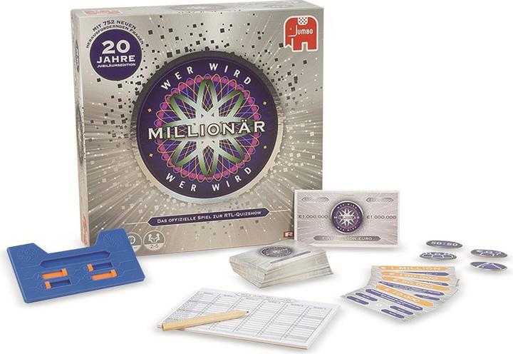 Image du produit Jumbo Qui veut être millionnaire 20 J, d 20 ans édition anniversaire, à partir de 12 ans, 2-5 joueurs (Allemand)