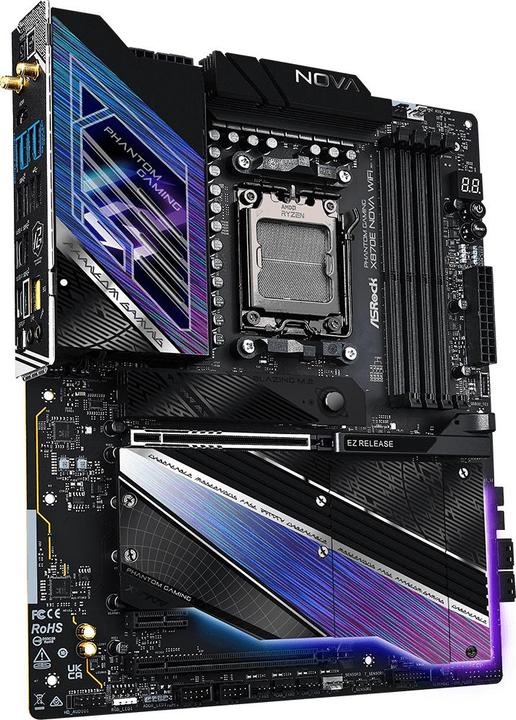 Produktbild AsRock Phantom Gaming X870E Nova WiFi (AM5, AMD X870E, ATX)
