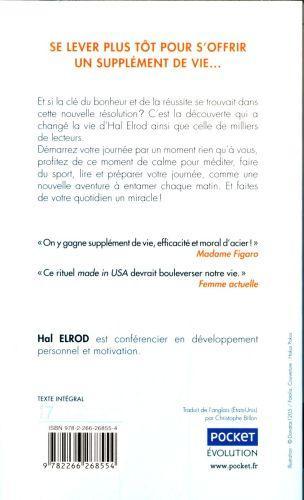 Image du produit Miracle morning : offrez-vous un supplément de vie! (Français, Elrod Hal, 2017)