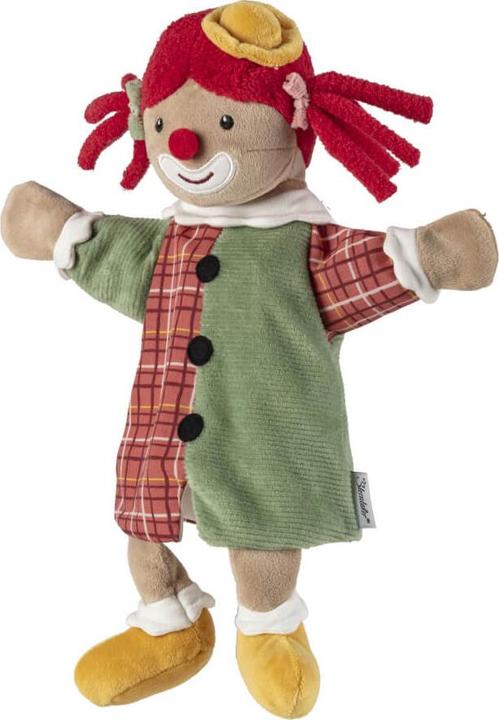 Sterntaler Colourful clown hand puppet