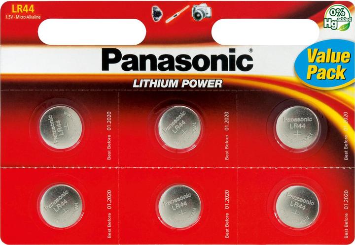 Produktbild Panasonic Micro Alkali LR44 (6 Stk., LR44)