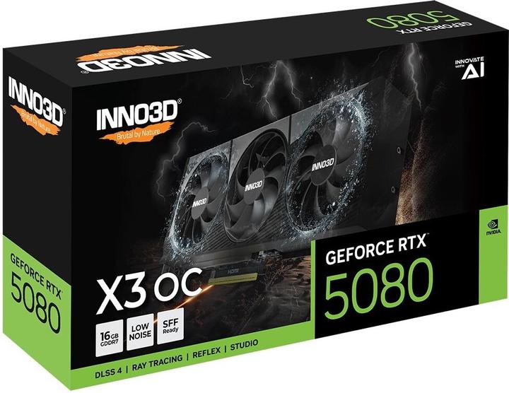 Produktbild Inno3D GeForce RTX 5080 X3 OC, 16384 MB GDDR7 (16.38 GB)