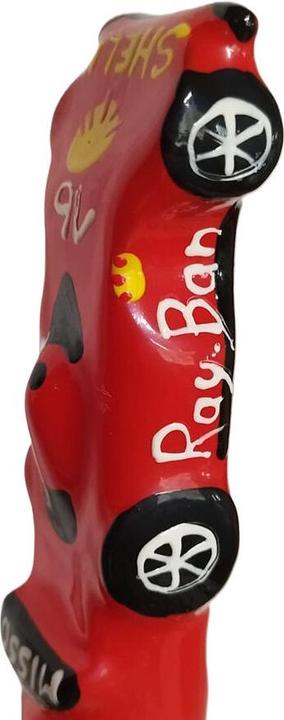 Actual product image Condomerie XL Joke condom racing car red hand-painted natural rubber latex (1 pcs.)