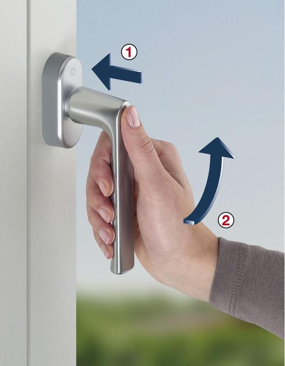Actual product image Hoppe Window handles SecuForte 0700/UD9020 Hamburg (Window handles)