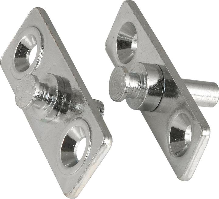 Actual product image Geze FPS fixing plate set, light metal window (1 pcs.)