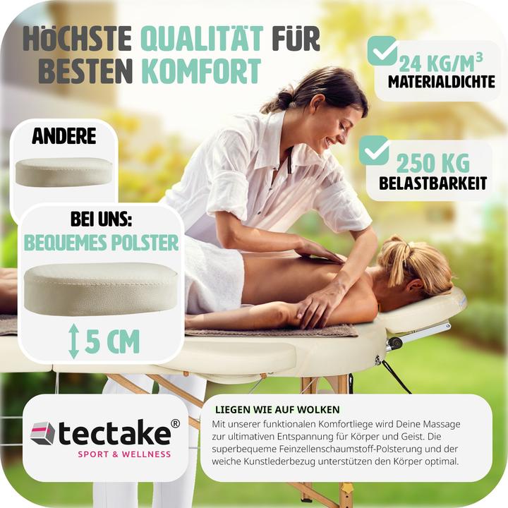 Produktbild tectake Massageliege oval