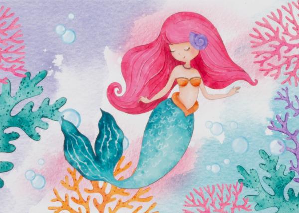 Actual product image Ulysse Couleurs d'Enfance Little Mermaid music chest - music box