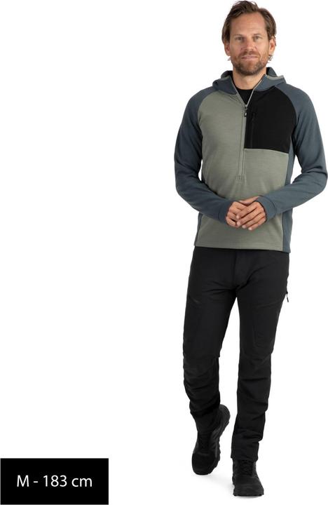 Immagine prodotto Stoic MerinoGrid285 NorrdalSt. Felpa con cappuccio e zip 3/4 (M)