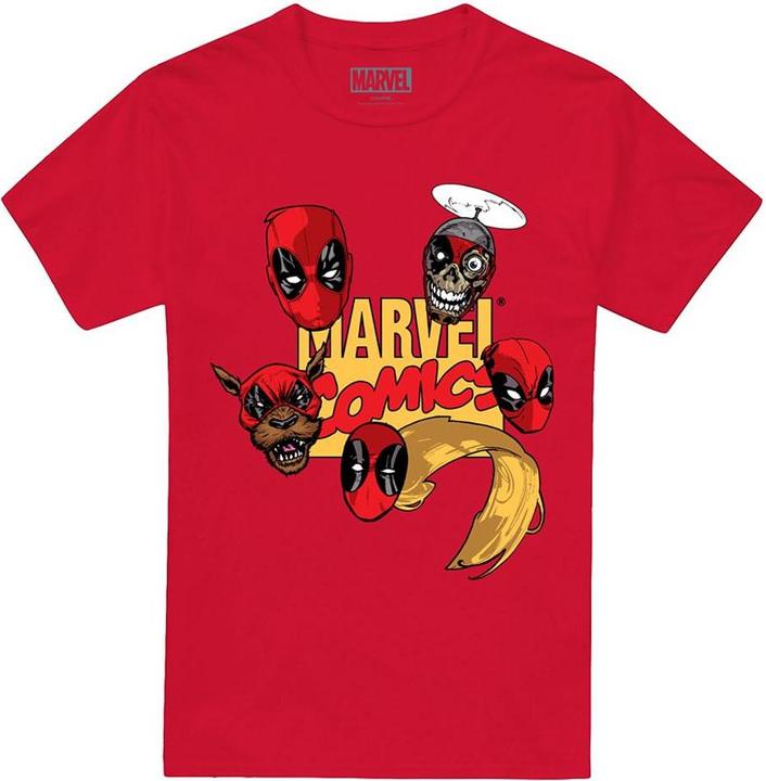 Immagine prodotto Deadpool Maglietta Teste di Personaggi Uomo (4XL)