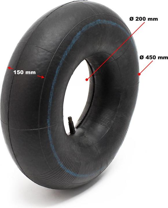 Image du produit Wiltec Chambre à air pour pneu de tracteur à pelouse 18x6.50/7.50/8.50/9.50-8 20x8.00/10.00-8 avec valve dr (Tondeuse à gazon, Pièces de rechange pour machines de jardinage)