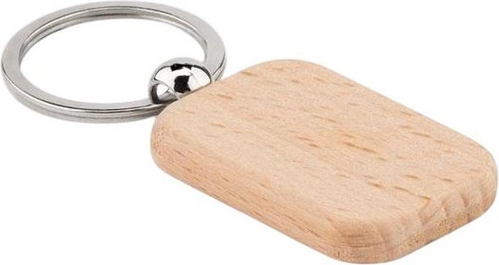 Produktbild MidOcean Poty Wood aus Holz Schlüsselanhänger Rechteckig