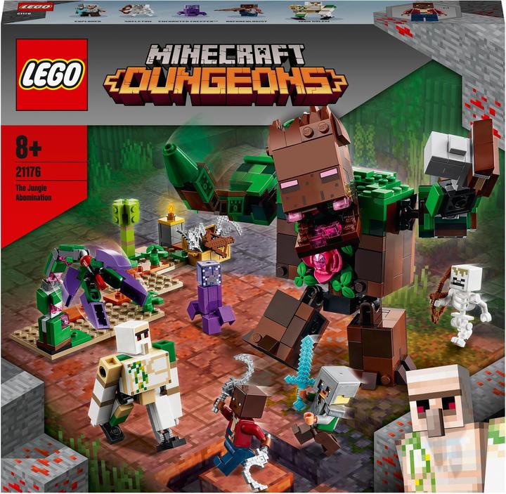 Actual product image LEGO Minecraft 21176 The Jungle Mayhem (21176, LEGO Minecraft)