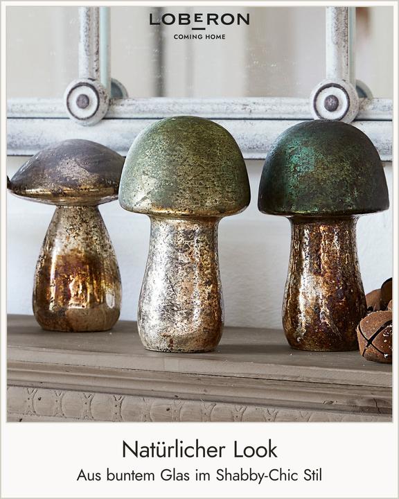 Actual product image Loberon Decorative mushrooms set of 5 Grana
