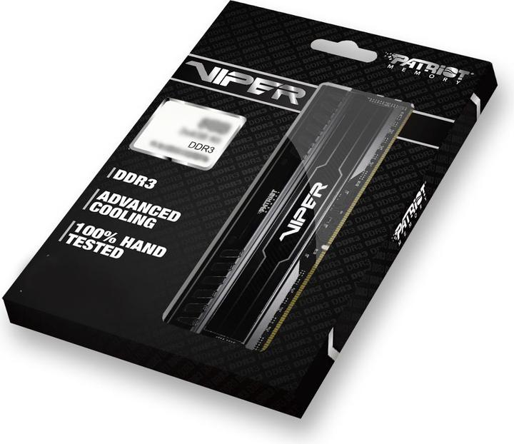 Produktbild Patriot DDR3, 1600 Speichermodul (1 x 8GB, 1600 MHz, DDR3-RAM, DIMM)