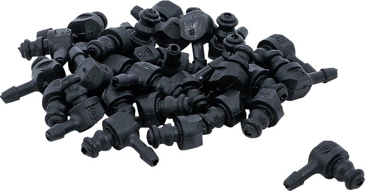 Immagine prodotto BGS Gioco di raccordi tuyau in materiale plastico | in forma di L | 30 pezzi (5 mm)